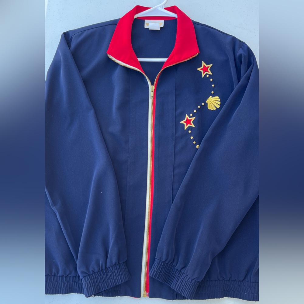 Women’s “Americana” Navy Blue Jacket with Red Accents